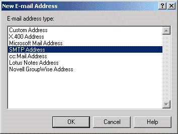new E-Mail Address