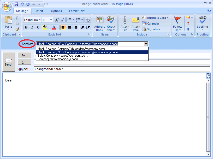 how to add email to outlook 2007