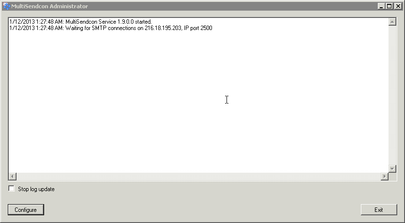MultiSendcon Administrator UI - click for full size MultiSendcon Administrator UI - click for full size